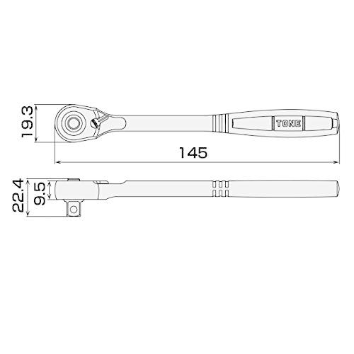 トネTONE コンパクトラチェットハンドルホールドタイプ RH3CH 差込角9.5mm3/8 |  | 04