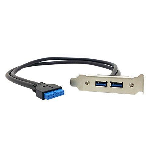 USB 3.0メスバックパネルからマザーボード20ピンケーブル、PCIブラケット40 cm |  | 08