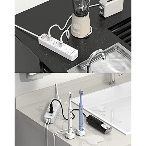 電源タップ 2m 延長コード 防水 TESSAN 防水コンセント テーブルタップ usbコンセント 4個ACコンセント 2個usbポート oaタ |  | 06