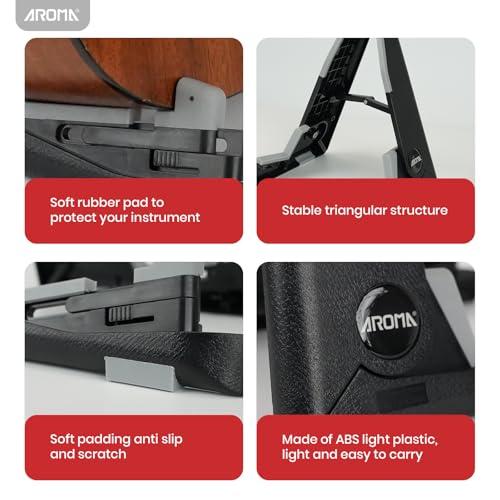 Aroma 折りたたみ式 ウクレレ スタンド 小型楽器対応 クラシックAフレーム構造 高さ調整可能 すべり止めベース付き ウクレレ マンドリン |  | 02
