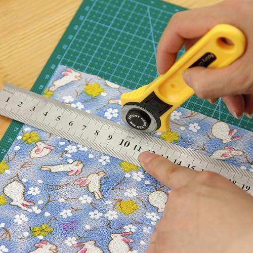 ロータリーカッター 45mm 回転 丸刃 裁縫用ロータリーカッター 左手右手 兼用 ワンタッチレバー付き 耐久性 布地 生地 洋裁紙 手芸 DI |  | 07
