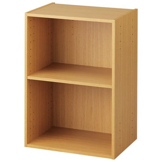 ニトリNITORI 連結できるNカラボ レギュラー 2段 ライトブラウン 幅41.9×奥行29.8×高さ59cm 8842191 | 