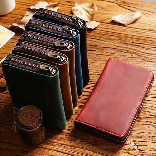 HANK ペンケース 大容量 レザー 筆箱 万年筆 収納 革 ボールペンケース