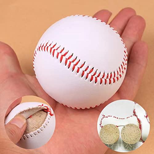 MEOTDEOY 野球ボール キャッチボール 軟式野球ホワイト レザー