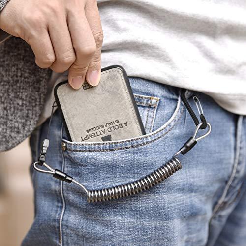 Karui 強力カールコード バンジーストラップ 携帯ストラップ 伸びる カラビナ リング スマホ チェーン コイルストラップ 落下・盗難・紛失 |  | 02