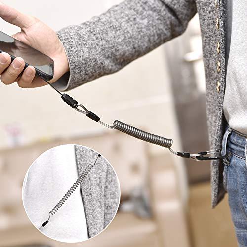 Karui 強力カールコード バンジーストラップ 携帯ストラップ 伸びる カラビナ リング スマホ チェーン コイルストラップ 落下・盗難・紛失 |  | 03