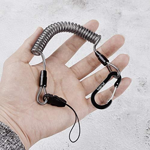 Karui 強力カールコード バンジーストラップ 携帯ストラップ 伸びる カラビナ リング スマホ チェーン コイルストラップ 落下・盗難・紛失 |  | 04