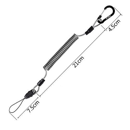 Karui 強力カールコード バンジーストラップ 携帯ストラップ 伸びる カラビナ リング スマホ チェーン コイルストラップ 落下・盗難・紛失 |  | 05