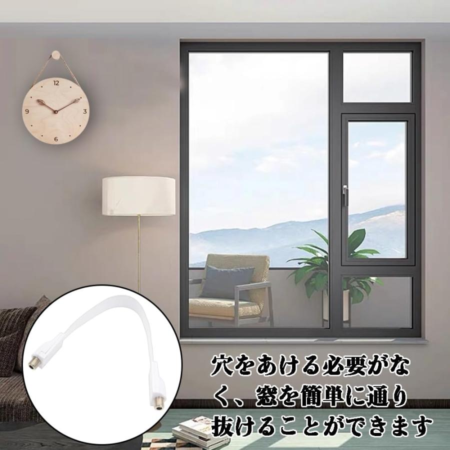 白い平らな頭上式ケーブルのギャップ ケーブル TV ケーブルのアンテナ ケーブルの同軸ケーブル ドアの窓のための曲げられる TV ケーブル 信号 |  | 06