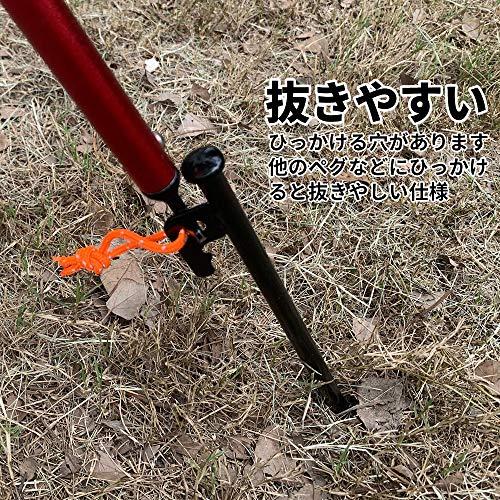 Soomloom スチール ソリッド テント ペグ テーク 30CM キャンプ設営用具 8本1セット/16本1セット 30cmブラック16本セッ |  | 03