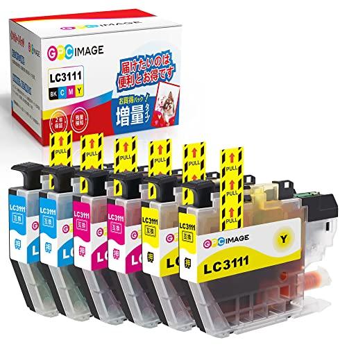 【互換品】 GPC Image LC3111-4PK ブラザー 用 インク 純正と併用可能 brother 用 LC3111-3PK C M Y 大容 | 