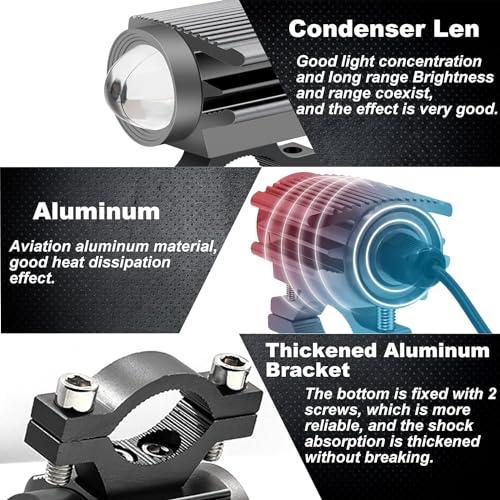 X-STYLE 20W バイクフォグランプ LED 補助灯 2色 4モード 白+黄色 ストロボ 12V 24V 高輝度 防水 長寿命 耐衝撃 ト |  | 03