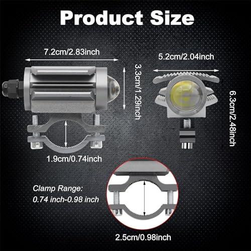 X-STYLE 20W バイクフォグランプ LED 補助灯 2色 4モード 白+黄色 ストロボ 12V 24V 高輝度 防水 長寿命 耐衝撃 ト |  | 04