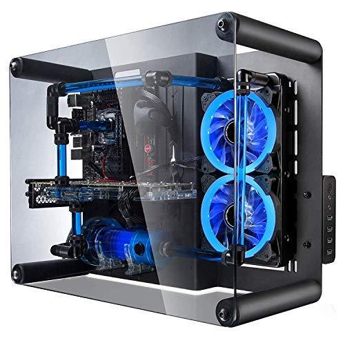 EZDIY-FAB 120mm PWM青色PCケースファン LEDリングファン 静音タイプ