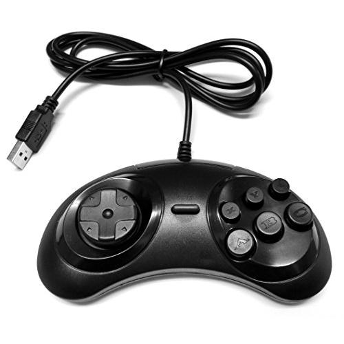 MD6ボタン型PC用USBコントローラー メガドライブパッド形状 |  | 02