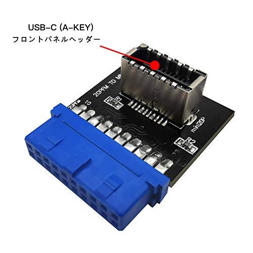 EZDIY-FAB USB 3.0（3.1 Gen 1）内部（19ピン）ヘッダーからUSB 3.1 / 3.2 Type-C（20ピン）A-Ke |  | 01