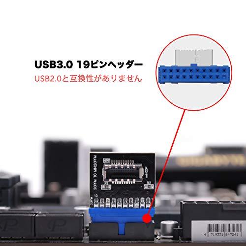 EZDIY-FAB USB 3.0（3.1 Gen 1）内部（19ピン）ヘッダーからUSB 3.1 / 3.2 Type-C（20ピン）A-Ke |  | 02