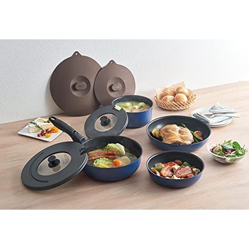 サーモス 取っ手のとれるフライパン9点セット　ガス火専用 KSC-9C IBL 楽天市場】サーモス 取っ手のとれるフライパン9点セット ガス火専用