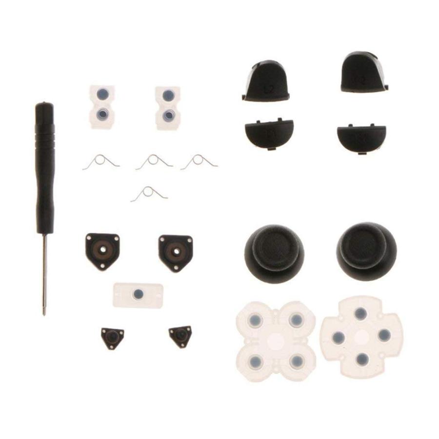 YFFSFDC PS4用 交換ボタン L1 R1 L2 R2 トリガー スプリング ボタン サムスティック コントローラー PS4対応 PS 4 | 