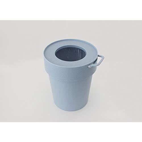 袋が隠れるゴミ箱 スモーキーブルー Sサイズ 5L way-be TAPTRASHタップトラッシュ 239970 |  | 06