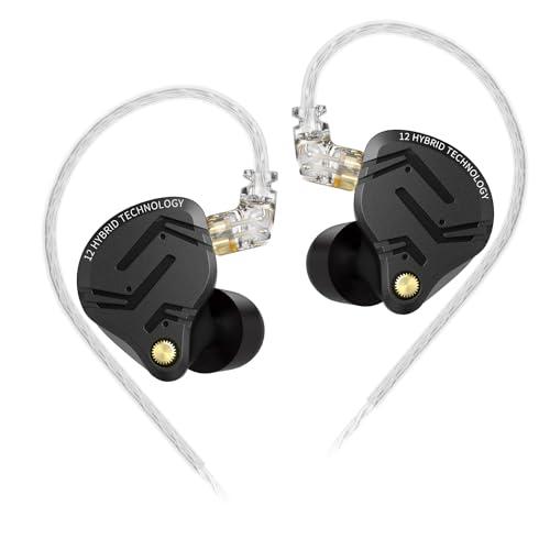 KZ ZS12 Pro X イヤホン ハイエンド5BA+1DDハイブリッドイヤホン 有線