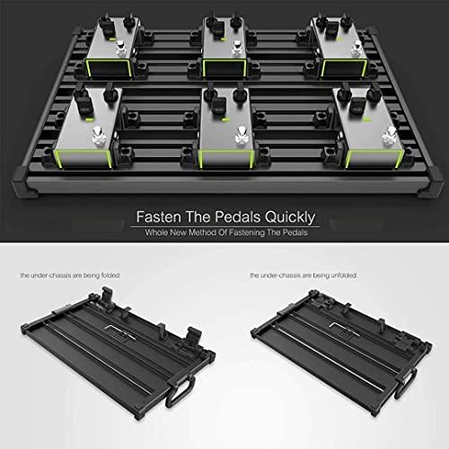 Guitto ギターエフェクター ペダルボード クランプブロック固定効果ペダルボードアルミニウム合金超軽量キャリングバッグ付き 中 |  | 02