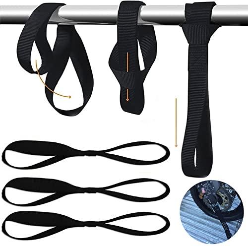 ZHEJIA タイダウンストラップ 8個セット 荷締めベルト 荷物ベルト タイダウンベルト ソフトループ 固定ベルト 多用途 梱包 自転車 バイ |  | 01