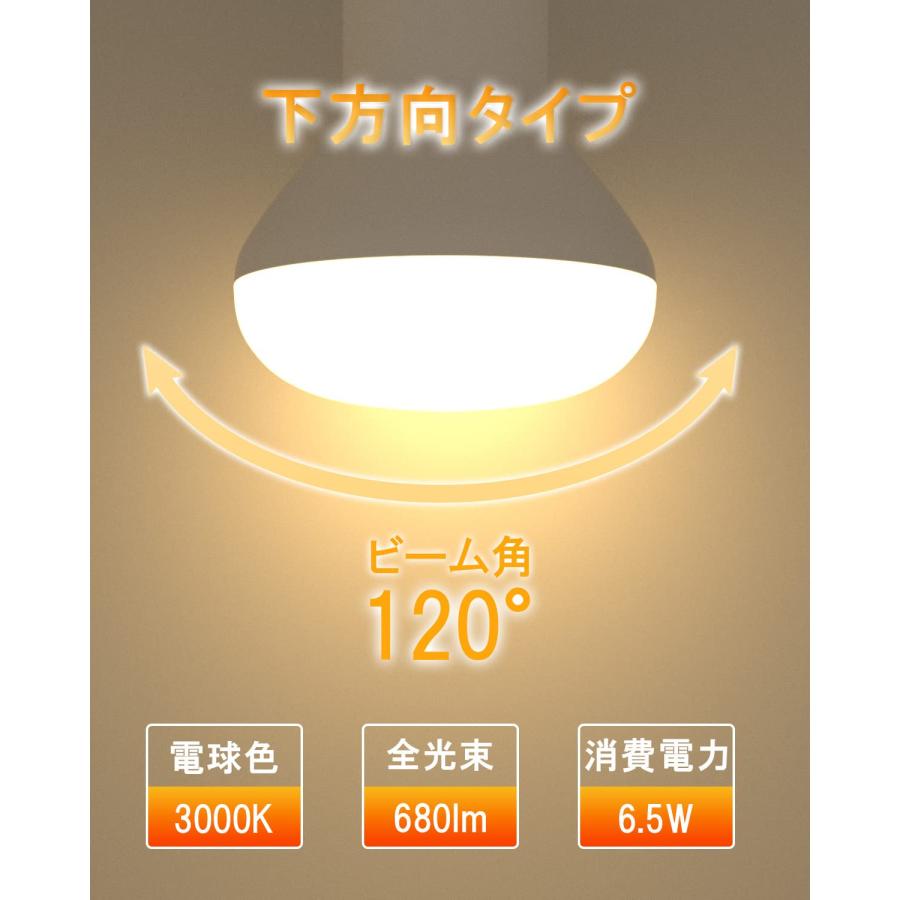 ORALUCE LED電球 E26口金 レフランプ形 電球色 60形相当 6.5W 680lm 3000K 120度下方向 レフ電球タイプ 調光 |  | 02