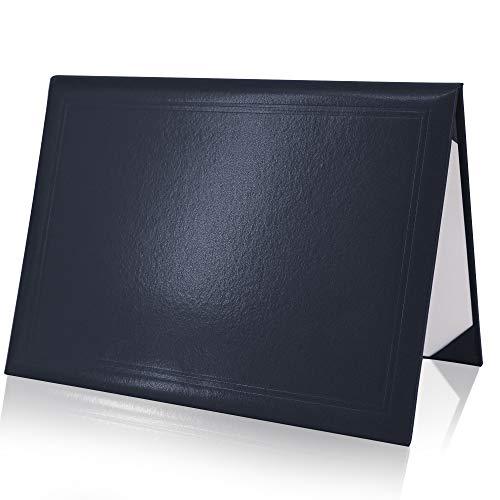 GraduationMall 感謝状 卒業証書・賞状ファイル 二つ折り 紙 A4判 紺 |  | 01