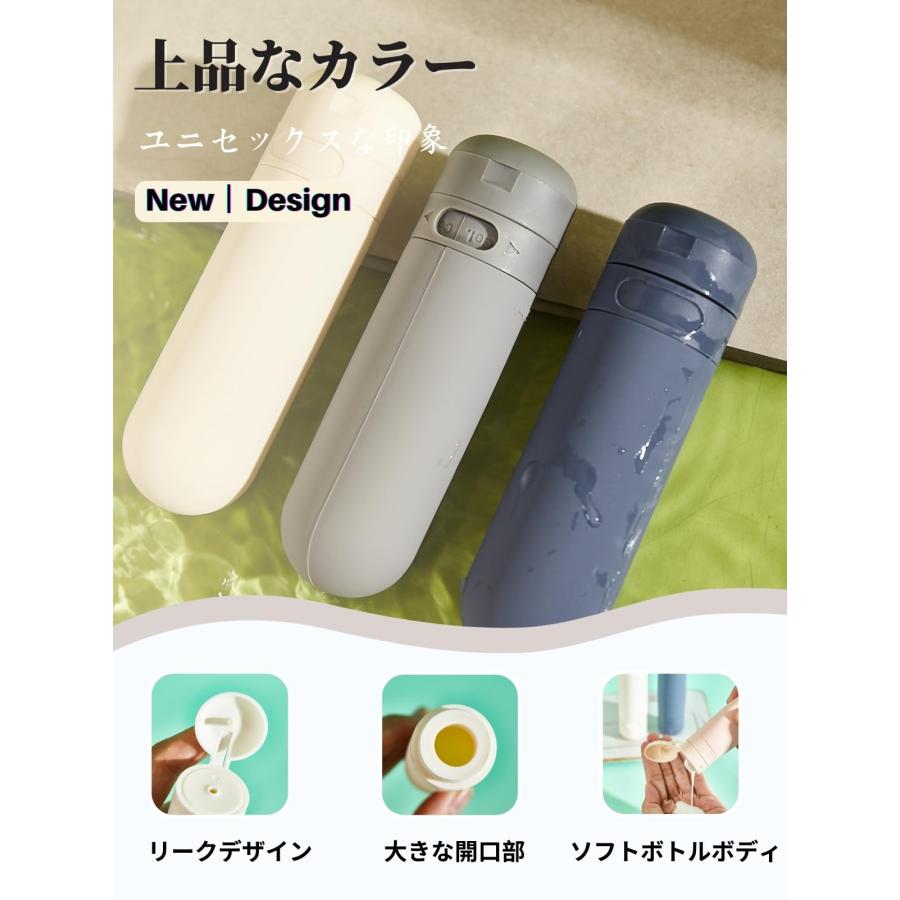 UULANFA トラベルボトルトラベルセット シリコン製詰め替えボトル 携帯便利 小分けボトル漏れ防止 出張用 旅行用 シャンプーボトル 3個セ |  | 01