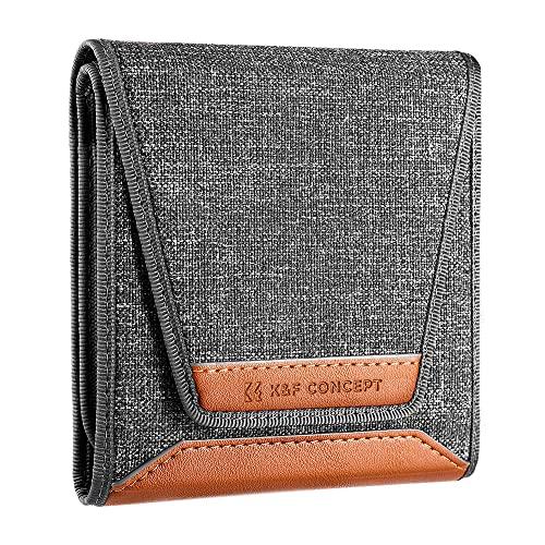 K&F Concept フィルターケース 3枚用 フィルター径82mm対応 円形 カメラ 一眼レフ フィルターレンズケース ポーチ 防水 防塵 | 