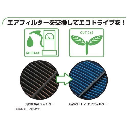 BLITZブリッツ SUS POWER AIR FILTER LMサスパワーエアフィルターLM 純正交換タイプ トヨタ・スバル・ダイハツ SD- |  | 01