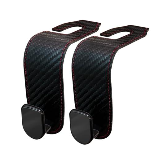 SEARISE 車 シートフック ヘッドレストフック 荷物かけ 2個 荷掛けフック カー用品 便利グッズ 炭素繊維調 | 
