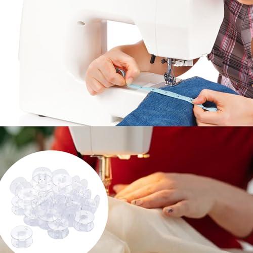 LYHMHAMY 透明ミシンボビン プラスチック製ボビン 50個セット 収納ボックス2個付き 繰り返し使える ミシンアクセサリー ハンドメイド材 |  | 06