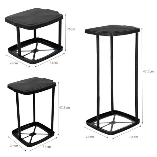 WSKLYワスクリ ゴミ袋ホルダー ゴミ箱 分別ゴミ袋ホルダー 塵袋ホルダー 20L〜90L対応 高さ伸縮可 におい遮断 ポリ袋ラック 骨組みタ |  | 01