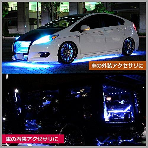 1本入り LEDテープライト 12V 防水 3チップ 50cm 白ベース 発光色：赤色 |  | 06