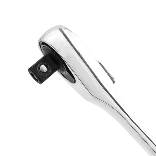 Bestgle ラチェットハンドル 差込角6.35mm 板ラチェット ユニバーサル 両首振ラチェットめがねレンチ フレックスラチェットレンチ コ |  | 04