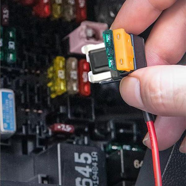 LOYELEY ミニ低背車平型ヒューズホルダー 12V-24V 8個 車平型ヒューズホルダー ヒューズホルダー 電源取り出しヒューズ 小型ブレー |  | 04