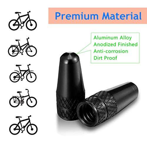 25個 自転車 仏式 バルブキャップ マルチカラー 陽極酸化アルミニウム合金 サイクリングタイヤキャップ、フレンチスタイル ダストカバー タイヤ |  | 01