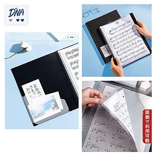 楽譜ファイル A3/A4サイズ楽譜ファイル互換 書き込みでき 楽譜/絵画ファイル 保管や整理 180°〜360°フリップ楽譜 A3横入れ 音楽モ |  | 03