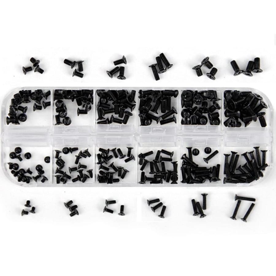 YFFSFDC PC ネジセット 240本入り 12種類 M2 M2.5 M3 ノートPC用ネジ 交換用ノートパソコンねじ 収納ケース付き | 