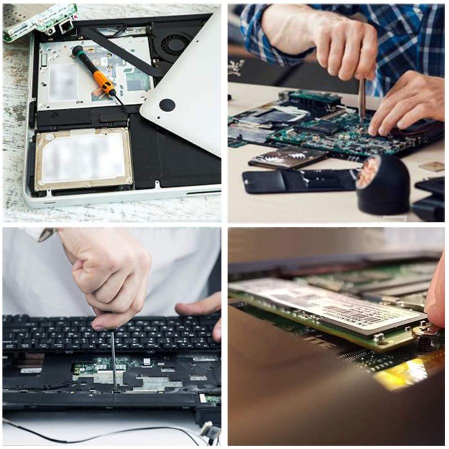 YFFSFDC PC ネジセット 240本入り 12種類 M2 M2.5 M3 ノートPC用ネジ 交換用ノートパソコンねじ 収納ケース付き |  | 02