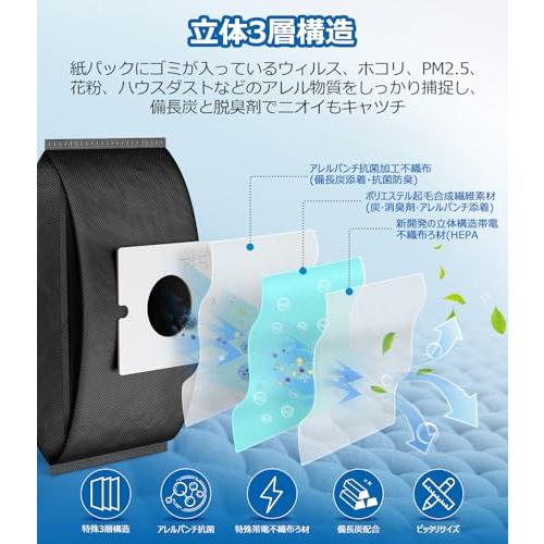 三菱電機 MP-9A 掃除機適用 炭脱臭紙パック 10枚入 MP-9/MP-2/MP-3/MP-5/MP-7/MP-9/MP-3A/MP-7A後 |  | 04