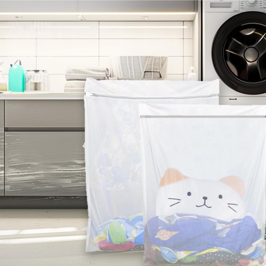 Kimmama メッシュ洗濯バッグ超大型洗濯機用洗濯バッグキルト、カーテン用洗濯バッグ90×110cm |  | 05