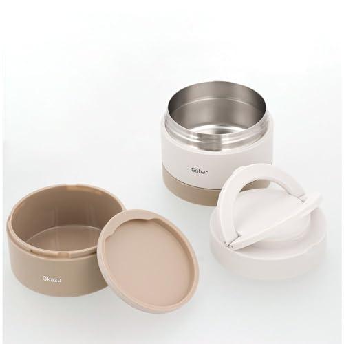 ベストコ 弁当箱 2段 700ml ホワイト 保温 丸型 大容量 NQ-211 |  | 05