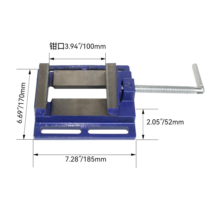 HFSR 4 ボール盤バイス 最大開口111mm ドリルプレスバイス テーブルバイス 切断 穴あけ作業 固定 卓上万力 小型 ベンチバイス |  | 05