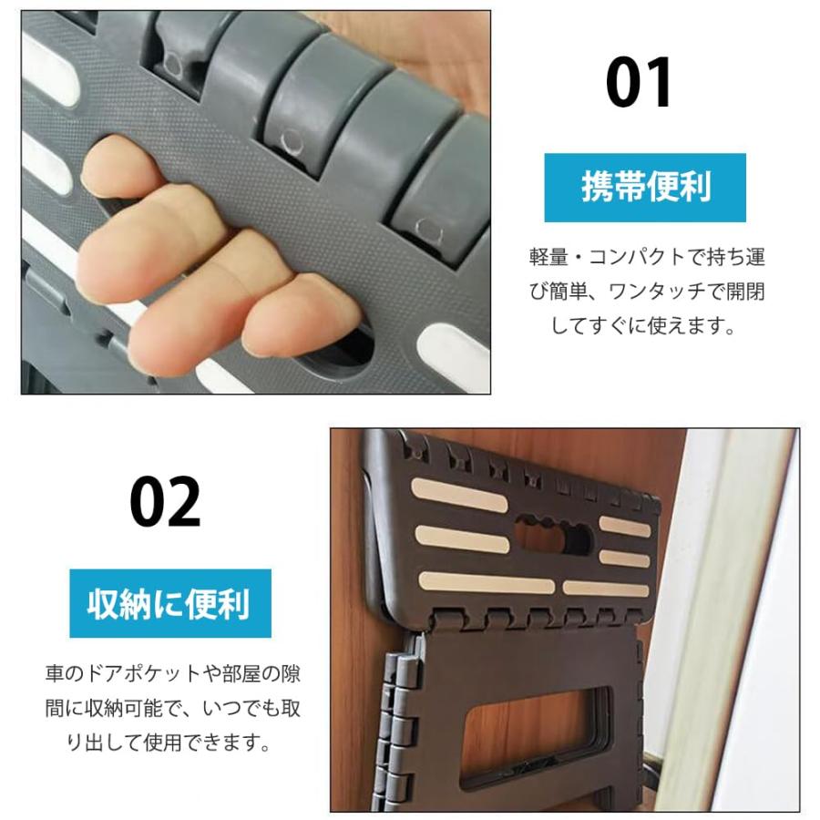 GOODCHI 折り畳み 踏み台 低い ステップ 台 車 乗り降り 折り畳み台 13cm コンパクト収納 省スペース 洗車 玄関 トイレ 用 白 |  | 02
