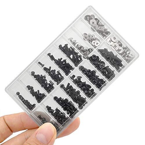 AkuolyノートPC用ネジ HDD M.2 SSD 固定用平ネジセット 収納ケース付き M2 M2.5 M3交換用ノートパソコンねじ計355本 |  | 07