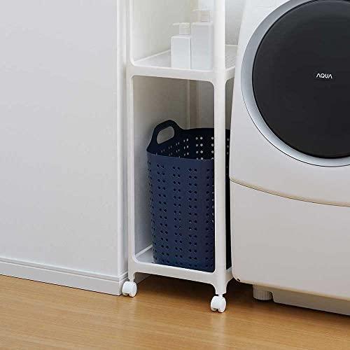 サンカ サンバッサ やわらか素材のソフトバスケット スリムなかたちですっきり収納 L ディープブルー ドット穴が小さく衣類が傷つきにくい 軽量 |  | 04