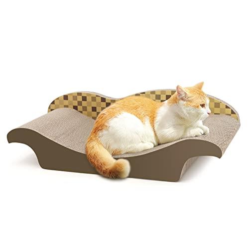 SONGWAY 猫つめとぎ ダンボール 猫 爪とぎ つめとぎ 爪研ぎ 強化ダンボール 高密度 ガリガリ 頑丈 ストレス解消 猫爪とぎソファ型 大 | 